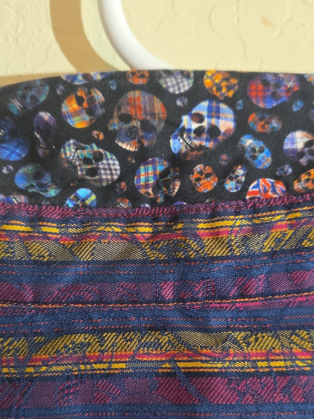 Robert Graham Purple and Gold Striped Button-Down Shirt - Picture 8 of 11